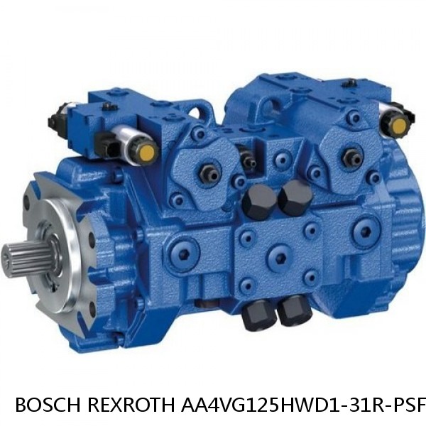 AA4VG125HWD1-31R-PSF52F001S BOSCH REXROTH A4VG VARIABLE DISPLACEMENT PUMPS